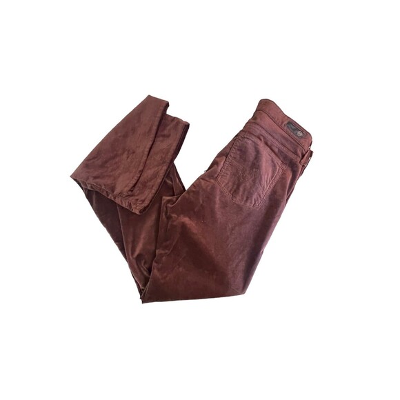 AG Adriano Goldschmied Farrah Boot Jeans Womens 32x32 Brown Velvet‎ High Rise - Picture 15 of 16